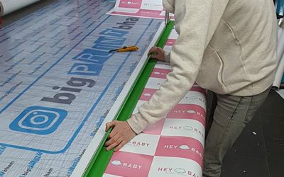 Owen making up a new roller banner for @heybaby4dbirmingham To place an order If at all possible PLEASE whatsapp me on 07702153393