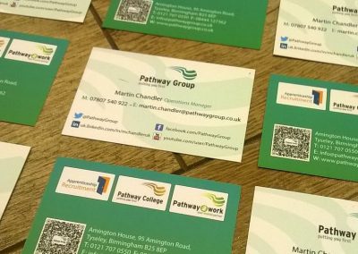 business cards for @pathwaygroup to place an order if at all possible please whatsapp me on 07702153