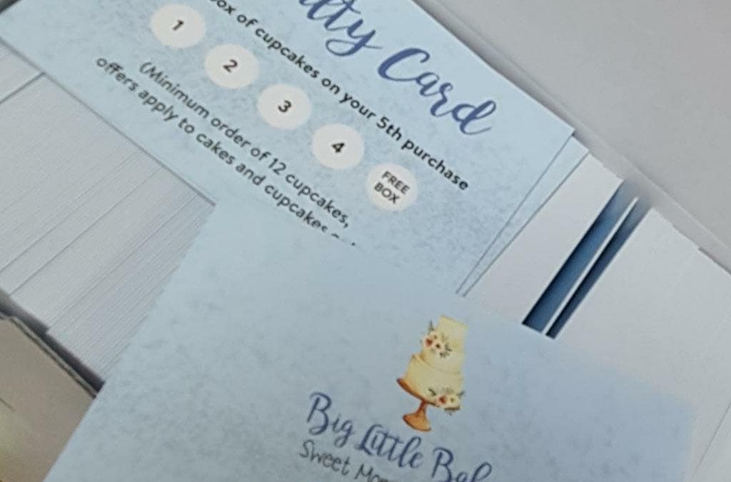 Do you need a set of loyalty business card? These were printed for @biglittlebakess To place an order If at all possible PLEASE whatsapp me on 07702153393
