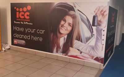 Fitting a wall graphic at @intuvictoriacentre Nottingham for @iccuklimited To place an order for a custom wallpaper If at all possible PLEASE whatsapp me on 07702153393