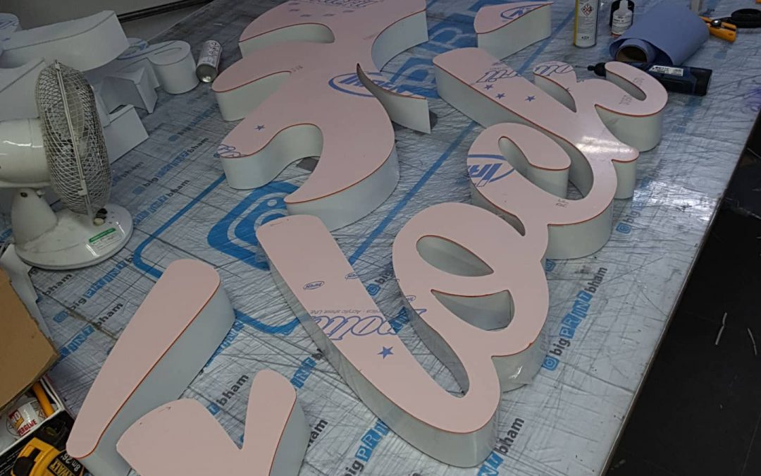 Another 3D sign in production. Flock Piri Piri on Coventry Road Birmingham