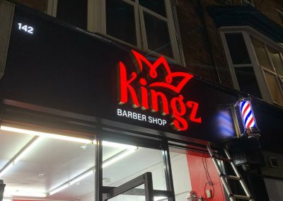 @kingz barber1 signboard at night like amazing. to place an order for a 3d signboard if at all possi 1