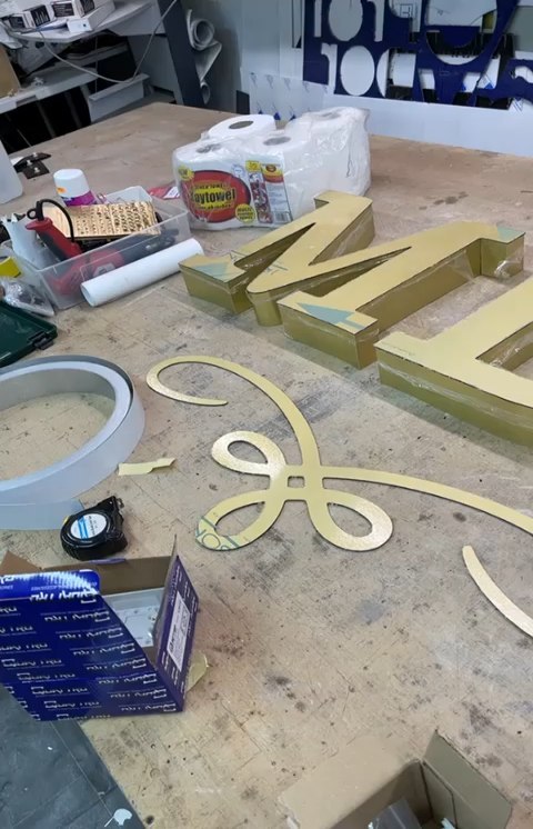 It's been a busy day. Working on 3 different sets of 3d letters for 3 different signboards
To order yours DM me.