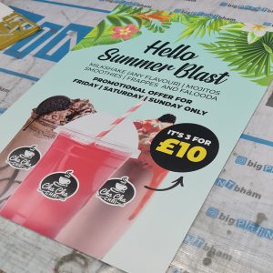 Drinks Poster Printing Home Big Print Birmingham