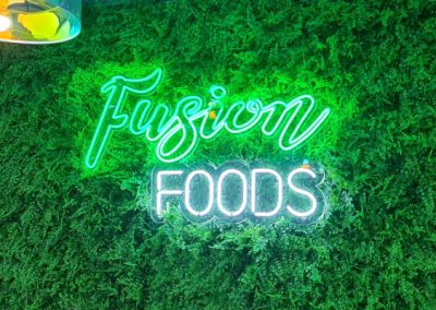 Fusion Food Restaurant Neon in UK