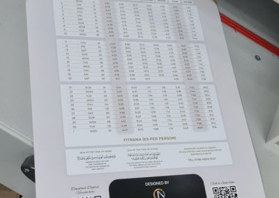 Ramadan Calender Printing