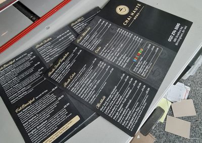 Tri Fold Menu Printing in Birmingham