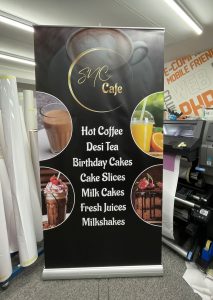 High Quality Roller Banner Printing for SNC Cafe Home Big Print Birmingham